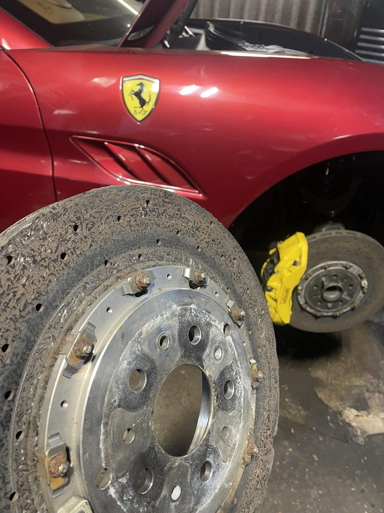 Ferrari Carbon Ceramic Brake Service